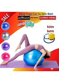 Bóng Yoga tròn cỡ đại chọn cỡ 45cm, 65cm cao cấp - Hàng chính hãng miDoctor