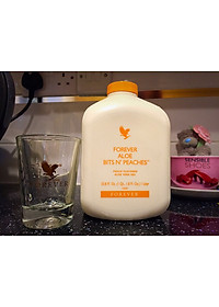 Bình nước Nha đam + Đào Forever Aloe Bits N'Peaches (#077) (1l)