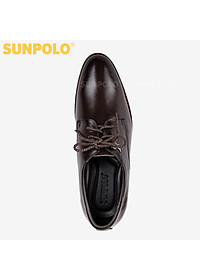 Giày Tây Nam Da Bò SUNPOLO SPH286 - Nâu Cafe, Nâu Bò