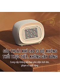Máy Sưởi Gốm Mini Cho Nhân Viên Văn Phòng Làm Ấm Nơi làm việc phòng ngủ nhà tắm phòng học - Máy Êm Ấm Áp - Quạt Sưởi Ấm Mini Công Suất Max 400W Du Lịch Phượt Dã Ngoại Máy sưởi ấm cho phòng ngủ, quạt sưởi gốm nóng nhanh an toàn cho trẻ em - Hàng Nhập Khẩu