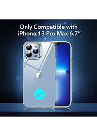 Ốp Lưng Cho iPhone 13 / 13 Pro / 13 Pro Max ESR Classic Hybrid Shock-Absorbing Case (Mặt Lưng Kính Cường Lực) - Hàng Nhập Khẩu