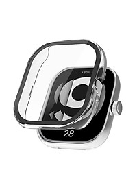 Ốp lưng mặt đồng hồ PC cứng có tích hợp kính cường lực bảo vệ đồng hồ thông minh Redmi Watch 4 - Hàng chính hãng