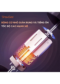Máy tỉa lông mũi ShowSee C1-BK cầm tay có thể tháo rời với dao cắt hai lưỡi xoay 360 ° - Hàng chính hãng