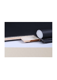 Túi treo đồ kiêm giá để đồ bằng da trên ô tô màu đen và nâu