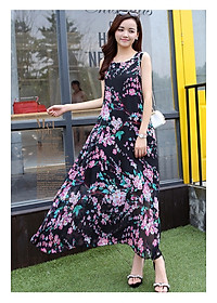 Đầm xuông dáng xòe họa tiết dễ thương free size