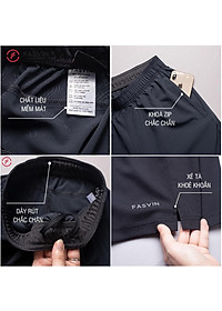 Bộ quần áo thun thể thao nam Fasvin AB22506.HN cộc tay cổ bẻ vải thể thao mềm nhẹ co giãn tốt