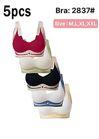 Áo lót nữ su đúc không đường may nâng ngực cài sau 4 móc 2837