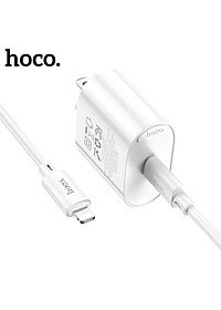 Bộ Sạc Nhanh PD 20W Cho iPhone, iPad Hoco C76Plus/CS13/C109 - Hỗ trợ sạc nhanh 0-50% Pin trong 30p - Hàng Chính Hãng