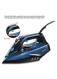 Bàn ủi hơi nước LocknLock ENI362BLU - Hàng chính hãng, tăng cường hơi nước, tự làm sạch, chống nhỏ giọt - JoyMall