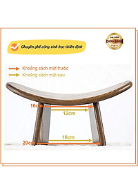 [CHÍNH HÃNG] Ghế Thiền Công Sinh Học Đa Năng – Gỗ Tự Nhiên Nhập Khẩu, Giúp Ngồi Đúng Tư Thế – Bảo Vệ Cột Sống, Giảm Mỏi Lưng