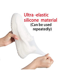 Bộ 2 bọc giày đi mưa silicon chống nước trong suốt co giãn hiệu Coolnice áo mưa cho giày