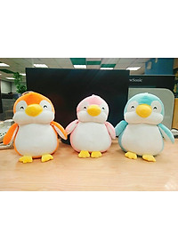 Gấu Bông Chim Cánh Cụt Siêu Mềm Siêu Dễ Thương Cho Bé Và Bạn Gái (20cm--->35cm) Tặng Kèm 1 Móc Khoá Dapu Đính Đá Xinh Xắn Như Hình