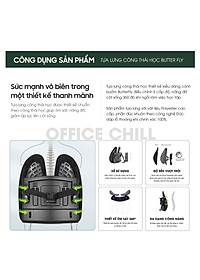 Tựa Lưng Ghế Văn Phòng Công Thái Học Đệm Tựa Lưng Văn Phòng