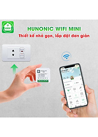 Công tắc Hunonic Mini wifi điều khiển từ xa từ công tắc thường thành công tắc thông minh