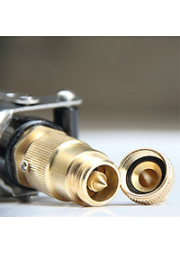 Đầu Vòi Phun Nước Xịt Rửa Xe, Tưới Cây Tăng Áp Suất 300% (Mũi Vàng Đồng, Cán Đen)