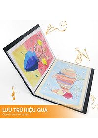 Bìa Lá A3 Clear Book AO+, Bìa PP/ 20 Lá Đựng Tài Liệu, Tranh Vẽ