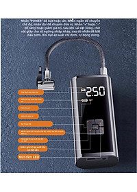 Máy Bơm Lốp Xe Điện 150PSI MH LED Thông Minh Pin Sạc Nhỏ Gọn Mạnh Mẽ Tự Động Ngắt Khi Đủ Hơi