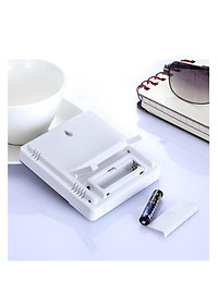 Đồng hồ đo nhiệt độ và đo độ ẩm chính xác cao, màn hình lớn hiển thị 5 thông số, có đồng hồ báo thức