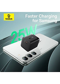 Bộ cốc sạc nhanh kèm cáp C to C Baseus Super Si Quick Charger 1C 25W Sets（PD/ QC3.0 Quick charger, With Cable) dùng cho sam sung S20, S21- Hàng chính hãng