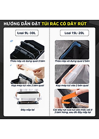 Thùng rác thông minh cảm ứng tự động đóng mở DandiHome - Tặng pin AA