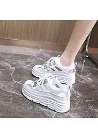 Giày thể thao tăng chiều cao nữ đế êm nhẹ, thoáng khí đế cao su đúc, chống trơn trượt hạn chế mòn – GNU2080