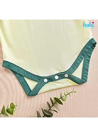 Bộ body chip cộc tay raglan vải tre cao cấp HAKI (4-12kg); body cho bé trai bé gái, body suit cho bé sơ sinh BB049
