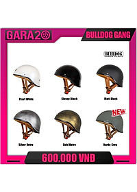 MŨ BẢO HIỂM NỬA ĐẦU BULLDOG GANG - GARA20