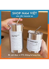 Ly Giữ Nhiệt Phong Cách Trẻ Trung, Chất Liệu Inox304, Giữ Nóng Lạnh, Kèm Ống Hút - Chính Hãng NAVIVU