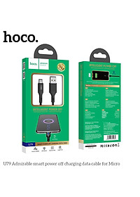 hoco u79 dây sạc tự ngắt điện khi đầy micro usb 2.4a dài 1m - cáp sạc nhanh bọc dù có đèn led cho samsung oppo xiaomi giao mầu ngẫu nhiên - hàng chính hãng