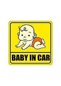 Miếng Dán Phản Quang Xe Ô Tô Baby In Car Tiện Ích - Link Mua