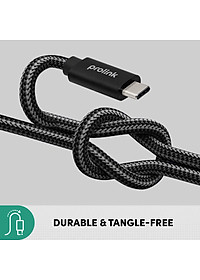 Dây sạc type-C to C PROLiNK GCC_240G3 dài 2m, sạc siêu tốc 240W chuẩn PD 3.1, truyền dữ liệu 40Gbps, xuất hình ảnh 8K Ultra HD - Hàng chính hãng