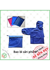 Áo Mưa BIT Kín Hông (BÍT Không Xẻ Tà) KhoNCC - Hàng Chính Hãng - Vải Dù Loại Tốt Khổ Lớn Chống Thấm - Che Cả Balo Đeo Sau – KQL-AMBIT-XD (Nhiều Màu)