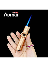 Vỏ Hột Quẹt Bật Lửa Gas Đá Khò Tia Aomai AM7106 Cao Cấp Tích Hợp Chế Độ Giữ Lửa Rảnh Tay - Dùng Gas Cao Cấp