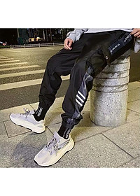 Quần jogger nam túi hộp, chất gió dù mềm mịn phong cách đường phố K06