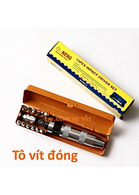 Bộ tô vít đóng tự động đảo chiều 13 chi tiết cán bạc
