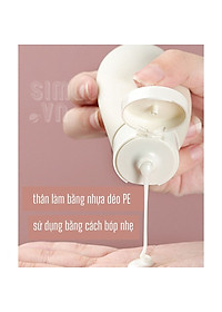 Set 3 Lọ chiết mỹ phẩm, dầu gội du lịch siêu tiện lợi dung tích 60ml kèm túi zip