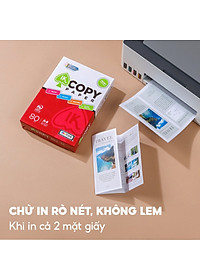 Combo 5 Ream giấy A4 80 gsm IK Copy (500 tờ) - Hàng nhập khẩu Indonesia Hàng nguyên thùng chất lượng cao