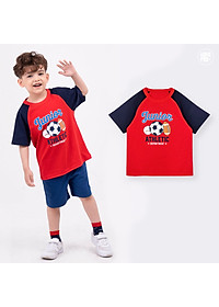 [MUA 1 SP TẶNG 1 SP - QUÀ TẶNG NGẪU NHIÊN]Áo cộc tay bé trai BIGFOX - MISS MEOW size đại mặc nhà mùa hè, áo phông cho bé trai chất cotton phong cách Âu Mỹ  cỡ 3-8 tuổi 10 - 26 kg QATE 01