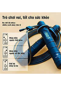 Dây Nhảy Thể Dục, Dây Nhảy Đếm Số Lõi Thép Kết Nối Điện Thoại Chính Hãng Sailaza SR-1211