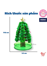 Cây thông Noel Mini để bàn phủ tuyết tự nở thần kỳ - Mideer Magic Christmas Tree - Quà Giáng sinh 2022 cho bé