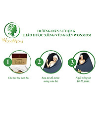 Bộ chăm sóc mẹ là siêu nhân, khử mùi, phục hồi năng lượng cho mẹ sau sinh Wonmom (1 lá xông + 1 hộp thảo mộc vệ sinh vùng kín cho mẹ)