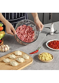 Máy xay thịt đa năng SEKA SK2288 công suất 500W, cối thuỷ tinh dao 4 lưỡi hàng chính hãng