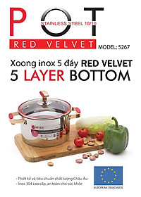 Nồi Inox 304 Red Velvet Elmich 2355267 (22cm)