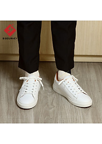 Giày Sneaker da bò màu trắng SIGOURNEY giày thể thao nam TT-001 bảo hành 18 tháng