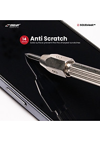 Kính Cường Lực Trong Suốt Zeelot SOLIDsleek Clear Dành Cho iPhone 14 Pro Max - 14 Pro - 14 Plus /13 Pro Max - 14/13/13 Pro - Hàng Chính Hãng