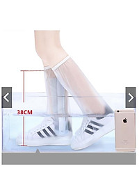Ủng/ Bọc Giày đi mưa cao cổ trắng - Đồ phượt.