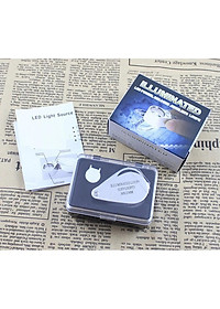 Kính Lúp Mini 30X ️FREESHIP️ Kính Lúp Móc Khóa Có Đèn MG21007 đường kính 21mm ( Soi mạch, soi bản in...)