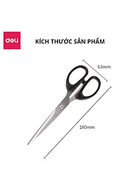 Kéo Văn Phòng 175Mm Deli - Đen/Đỏ - 1 Chiếc - E6009