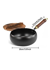 Chảo Sắt Lòng Sâu Chống Dính Phù Hợp Với Loại Bếp, Tay Cầm Cách Nhiệt Chống Bỏng, Chảo Nấu Ăn Tiện Lợi - HÀNG CHÍNH HÃNG MINIIN