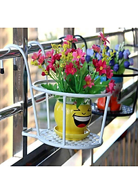 Giỏ Sắt Treo Chậu Hoa Ban Công Đế Dày GroFa - Chính Hãng 
